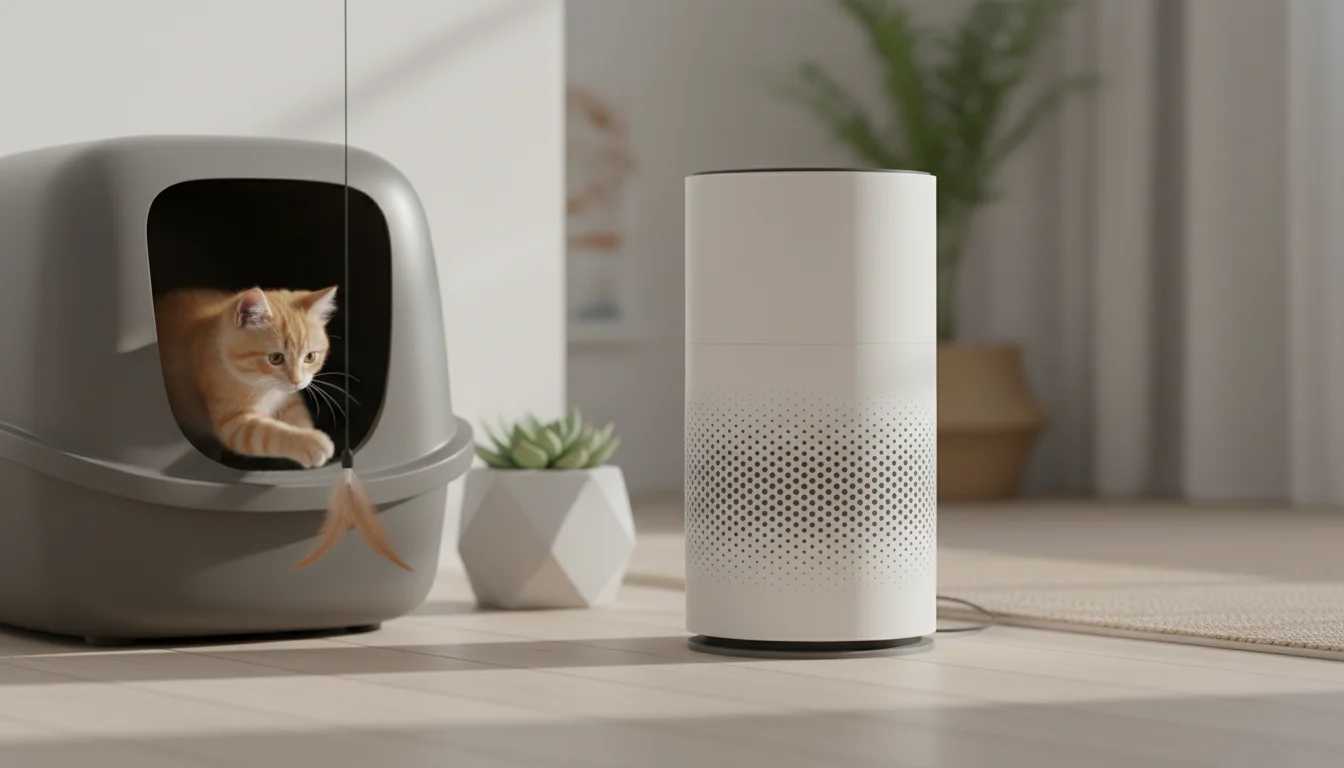 air purifier near cat litter - featured image for guide