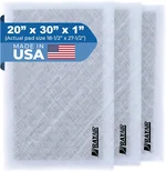 RAYAIR SUPPLY 20x30 Replacement Filter Pads Compatible with Air Ranger Air Cleaner 20X30 (3 Pack) White