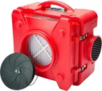 BlueDri Air Shield 550 HEPA Air Scrubber, Water Damage Restoration Equipment Air Purifier, Covers 1400 Sq. Ft, Daisy Chain Capable, For Commercial Use, Red, BD-AS-550