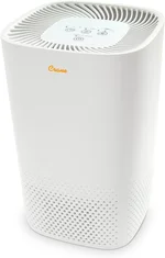 Crane True HEPA Air Purifier with UV Light, 3-Stage Filtration System with Pre-Filter, HEPA Filter, and UV Lamp, Air Cleaner for Bedroom, Nursery, or Office, Air Purifier for Wildfire Smoke