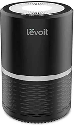 LEVOIT Air Purifiers for Home, AHAM VERIFIDE, High-Efficiency Filter for Smoke, Dust, Pollen, and Odors in Bedroom, Office, or Nursery, Optional Night Light, Quiet Operation, LV-H132, Black