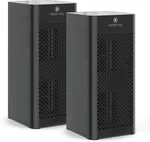 Medify MA-40 Air Purifier with True HEPA H13 Filter | 1,793 ft² Coverage in 1hr for Wildfires Smoke, Odors, Pollen, Pets |Removal to 0.1 Microns | Black, 2-Pack