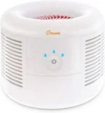 Crane Quiet HEPA Air Purifier, True HEPA-Type Filter, Air Cleaner for Bedroom, Baby Nursery, Pets or Office, Captures Dust, Pollen, Pet Dander, Odors, and Wildfire Smoke, Whisper Quiet