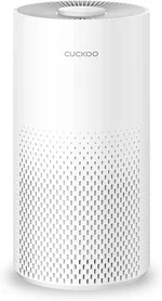CUCKOO True HEPA Air Purifier for Bedroom Up to 456 sq. ft., 3-Stage Filter with H13 HEPA and Activated Carbon, Small Air Purifiers for Home with Quiet Sleep Mode, White (CAC-I0510FW)