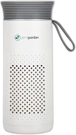 GermGuardian Portable Allergen Air Purifier for Small Spaces with USB Cable, Captures Dust, Pollens, Mold Spores, UV-C Light Helps Reduce Germs, 7" White, AC085