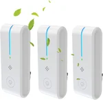 Pure Air - 3 Units-Mini Home Plug-in Air Purifier, Ionizer, Power Saving, Silent Suitable Portable for home, bathroom, living room, bedroom, hotel, pet room, toilet (White)