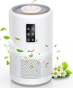 Air Purifiers for Home Large Room up to 1600ft², VEWIOR H13 True HEPA Air Purifier for Bedroom with night light, Fragrance Sponge, Sleep Mode, Timer, Lock, Air Cleaner for Wildfire Smoke Odor Dander