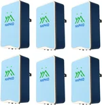 Ionizer Air Purifier, Plug In Air Purifier [Upgraded] with 80 Million Anions/Sec Ion Technology, Air Ionizer for Home to Purify: Pet Odor, Various Smell, Etc (6-Pack, Blue)