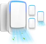 Air Ionizers for Home, Plug In Negative Ion for Bedroom, Study, Office, Gym, Hotel, Kitchen, Mini Air Cleaner (4 Pack)