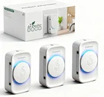 Air Ionizers for Home (3 Pack),Negative Ion Air Filter,Quiet Plug in air fresheners for Bedroom, Office, Kitchen,Garage,Portable Air Purifiers Odor, Smoke Dust, Pets, Mini Air Cleaner White