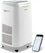 Nuwave Forever Smart Air Purifier for Home, Never Replace Air Filter System, Patented 7-Stage Filtration, Cleans Large Room up to 2,002 Sq Ft, Adjustable Flow Panel, Washable & Reusable Filters