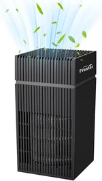 Desktop USB Air Purifiers for Office, Desk, Small Room, Bedroom, Home, Office, HEPA Air Purifier for Pollen Dust Odor, No Adapter (Black)