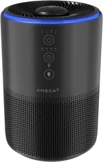 Air Purifiers for Home Large Room up to 1274-ft², Pet Hair Allergy, HEPA 3-in-1 air purifier, Low Power High Torque Motor, Sleep Mode, Removes Smoke, and Odor Pollutants. Airfresh-300（Black）
