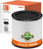 KOIOS BK08 Air Purifier Filter, Official Certified H13 True HEPA Replacement Filter Compatible with BK08 Air Purifier