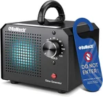 ROMECH Ozone Generator 65,000mg/h, High Capacity Ionizer Air Purifier Ozone Odor Eliminator for 6000sq.ft. Home, Car, Basement, Kitchen (Black)