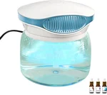 Water Air Purifiers for Home, Air Washer Aroma Diffuser, Air Filter Washer Humidifier, Essential Oils Aroma Fresher With LED Night light for Office, Bedroom, Small Air Cleaner For Smoke and Pets