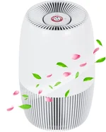 ARM & HAMMER AH301W-1 Air Purifier with Night Light, HEPA Filter Captures 99.97% of Smoke, Pollen, Pet Dander & Odors, Quiet for Bedroom, Office, Home, Pearl White