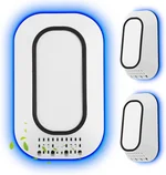 3-Pack Plug in Ionizer Air Purifier with Ice Blue Hover Light, 4 Built-in Brushes Negative Ion Air Purifier for Home,2W Ultra-Low Energy for Bedroom, Office Desk,Living Room,Bathroom(3)